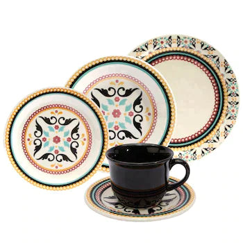 Kit de Jantar de Porcelana Italiana 30 Unidades - ( QUEIMA DE ESTOQUE )